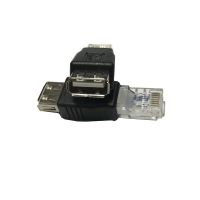 10ชิ้น Adsl Usb ตัวเมียแปลง Af เป็น Rj45คริสตัลสายเคเบิลเครือข่าย8pin อินเตอร์เฟซ