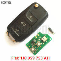 QCONTROL 434MHz Car Remote Key DIY for VWVOLKSWAGEN PassatBoraPoloGolfBeetle 1JAH HLO 1J0 959 753 AH