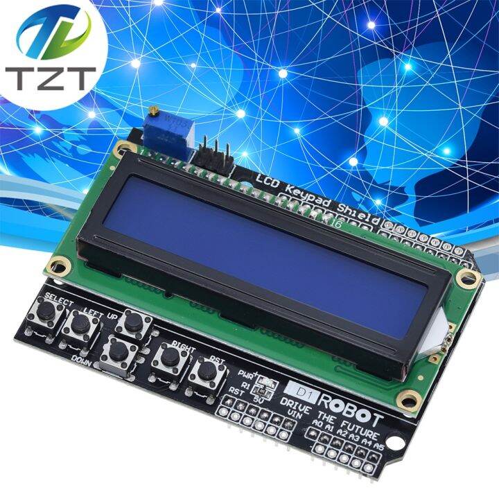 Lcd1602 Lcd Keypad Shield Lcd 1602 Module Display For Arduino Atmega328 Atmega2560 Raspberry Pi 0784