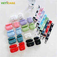AJ Ni Ke เคสสายหูฟังสำหรับ Apple AirPods,เคสซิลิโคนนิ่มสำหรับหูฟัง Air Pods เคสถุงใส่สำหรับป้องกันอุปกรณ์เสริม AirPod ใสสีแดงสีดำสีน้ำเงินสีม่วง