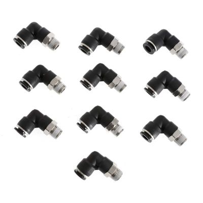 10Pcs 1/4" Tube OD X 1/8" NPT Thread US-Made NPT Pneumatic Tube Fitting 999Kpa For PU/ PA/ PE Pipe Tube Hose Pipe Fittings Accessories