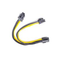 Pin CPU 8 Splitter Power Pin Cable EPS EPS 12V อะแดปเตอร์ปลอกตัวเมีย12V Y 8Pin คู่ตัวผู้4 + 4กับเมนบอร์ดอุปกรณ์เสริมทีวี