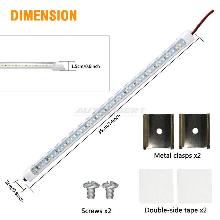 ร้อน12โวลต์48smd-โดมหลังคาภายในเพดานไฟอ่านหนังสือสีขาวแถบแสงบาร์รถพ่วงรถบัสตั้งแคมป์-motorhome-กลางแจ้งห้องโดยสารขนส่งสินค้า