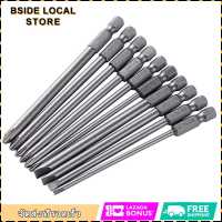 [Bside] 10 ชิ้น/เซ็ต 100 มม. โลหะผสมเหล็ก S2 Slotted Phillips ไขควง Bits Straight Cross Head Batches