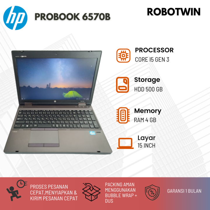 Laptop Hp Probook 6570b Core I5 Generasi 3 Lazada Indonesia 9861