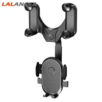 LAlancea Car Phone Holder Rearview Mirror Mount Gps Navigation Bracket 360 Degrees Rotating Adjustable Clamp Cradles【fast】