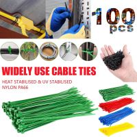 100X Cable Ties assorted Industrial Supply Fasteners Plastic Wire Zip Ties Cable Organiser Nylon Self-locking Electric Cable Tie Cable Management