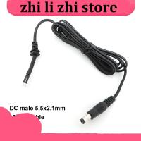 zhilizhi Store Power Adapter supply Cord DC Male Plug 2pin DC wire Cable 5.5*2.1mm Output 20awg for cctv camera laptop charger 150cm repair