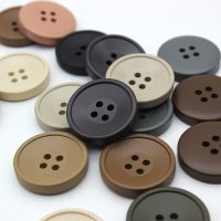 10PCs 21/25/30mm Resin Sewing Buttons Scrapbooking 4 Holes Round Button DIY Sewing Coat Garment Handmade Clothing Accessories Haberdashery