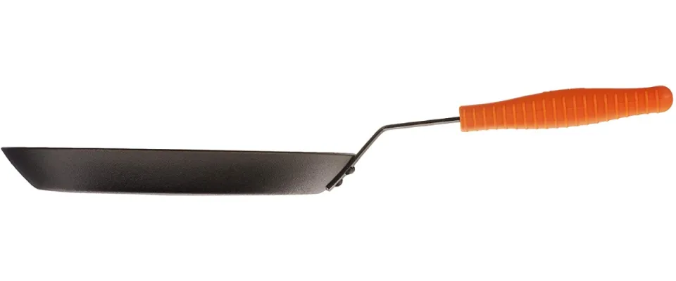  Lodge Manufacturing Company CRS12HH61 Carbon Steel Skillet, 12,  Black/Orange: Home & Kitchen