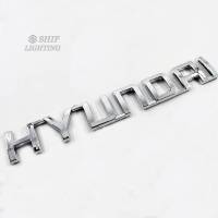 JC | 1 X ABS Chrome HYUNDAI โลโก้ตัวอักษรรถอัตโนมัติด้านหลัง Trunk Emblem สติกเกอร์ป้ายรูปลอกสำหรับ HYUNDAI