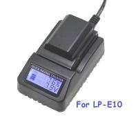 LP-E10 LCD Digital LCD Camera Charger For Canon EOS Rebel T3, T5, T6, EOS 1100D, 1200D, 1300D, EOS Hi, Kiss X50, X70, X80 Digital SLR Camera (0788)