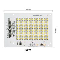 【▨】 XGAA2QF MALL หลอดไฟ LED 2ชิ้น/ล็อตชิปลูกปัดแสง SMD2835 AC 220V-240V 10W 20W 30W 50W 100W DIY สำหรับไฟกลางแจ้งสีขาวอบอุ่น