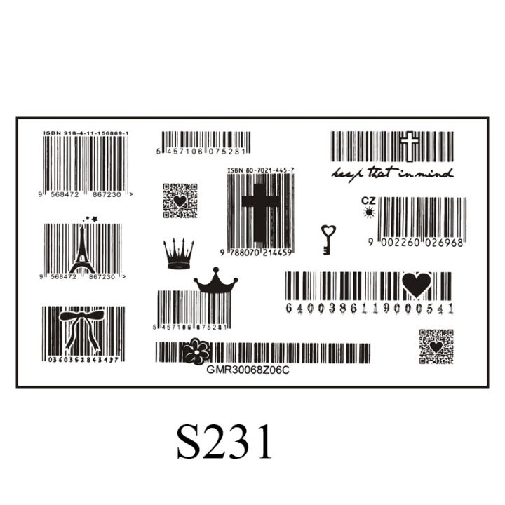 บอดี้อาร์ตเลิฟเครื่องประดับแฟชั่นลายบาร์โค้ดส่วนตัวสติกเกอร์รอยสักขนาดเล็กกันน้ำติดทนนาน