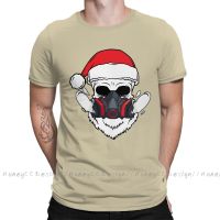 Men Tshirt Santa Skull Gas Unisex Clothes Shirt Design Gas Skull O Neck Cotton T-Shirt Plus Size