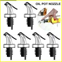 DANDEA 6PCS Olive Oil Pourer with Rubber Dust Leak-proof Sealing Nozzle Oil Pouring Nozzles Wine Oil Bottle Stopper for Kitchen Bar Olive Oil Pourer O