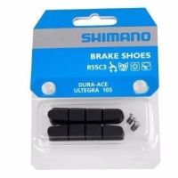 Shimano R55C3 ผ้าเบรคสำหรับขอบล้ออลู สำหรับเบรคจักรยาน Shimano 105 / Ultegra / Dura-Ace