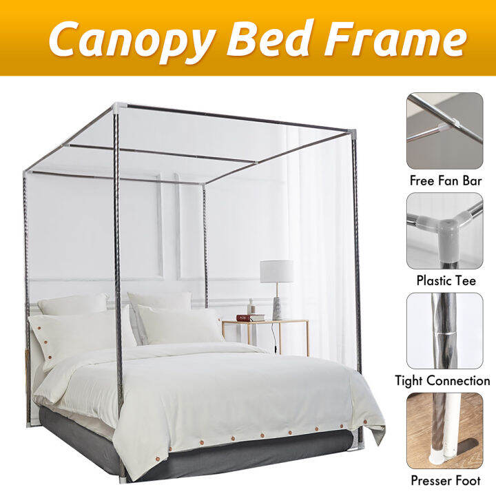 【Local Stock】2.X2.2M 4 Corner mosquito net stand holder Stainless Steel