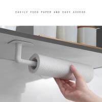 Paper Towel Holder Wall Mounted Hooks Kitchen Storage Organizer Gadget Utensil Things Cabinet Tools Supplies Set Accessories K6F1