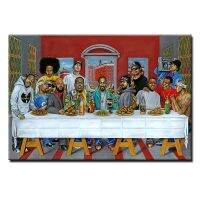 Rapper Star Legend The Last Supper โปสเตอร์ผ้าใบ Hip Hop เพลงนักร้องภาพวาดผ้าใบภาพ Modern Home Bar ตกแต่งผนัง New