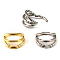 Stainless Steel Fancy Design Nose Septum Clickers or สแตนเลสสตีลแฟนซีออกแบบจมูกกะบังคลิกเกอร์