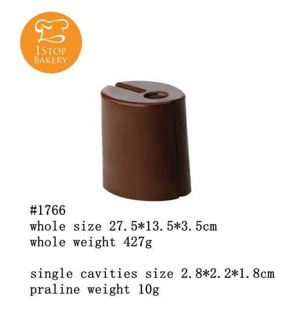 ttm-poly-pc1766-cylinder-chocolate-mold-nr-32-พิมพ์ช็อกโกแลตทรงกระบอก