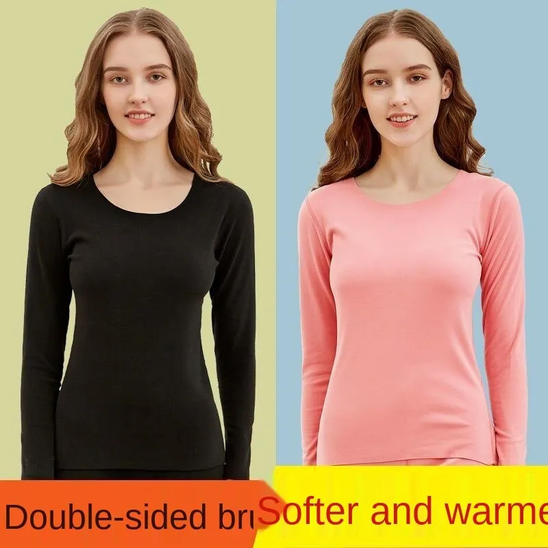 Female Thermal Top T-Shirt Womens German Velvet Seamless Thermal