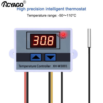 RCYAGO LED ดิจิตอล220โวลต์เทอร์โมสแตทไมโครคอมพิวเตอร์ควบคุมอุณหภูมิ220โวลต์สวิทช์ควบคุมอุณหภูมิสำหรับตู้ปลา,ตู้อบ