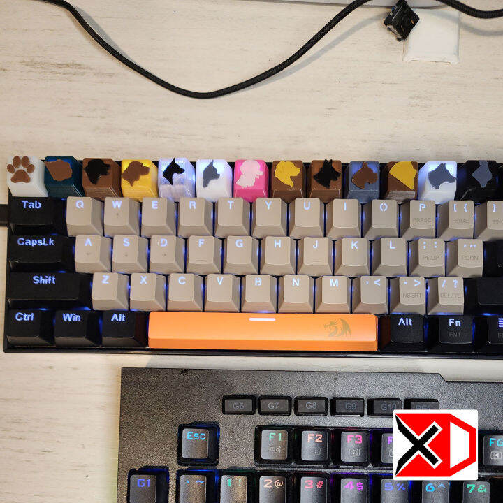 Dogs Artisan Keycaps for mechanical keyboard Dog Paw German Shepherd