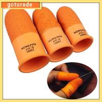 GOTORADE สีส้มสีส้ม ปลอกนิ้วกันลื่น เครื่องมือทำมือ อุปกรณ์อเนกประสงค์ เตียงเด็กอ่อนสำหรับนิ้วมือ เครื่องมือเครื่องมือช่าง ตัวป้องกันป้องกัน ถุงมือป้องกันปลายนิ้ว ทำงานได้อย่างยอดเยี่ยม