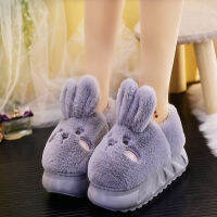 New Style Bag Heel Cotton Shoes Women Plush Warm Indoor Cute Cartoon Winter Thick-soled Cotton Slippers