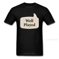 Well Played Tops MenS Top T-Shirts Gamer T Shirt Printed Black Tee-Shirts Top Quality Tshirt New Arrival O-Neck Cotton Clothes