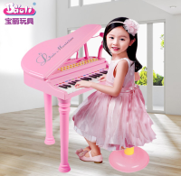 TOY 2 KIDS เปียโนมัลติฟังก์ชั่น 31คีย์ Little Musician Piano ต่อMP3 ได้ พร้อมเก้าอี้ ของเล่นสำหรับเด็ก คีย์บอร์ดเด็ก เปียโนเด็ก มี 3 สี ดำ ชมพู ขาว