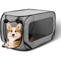 【LZ】⊙✶  Cama portátil grande pop-up Canil interno e externo Caixa para animais de estimação Coleta de assento de carro Canil para gato