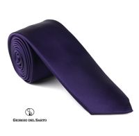 Giorgio Del Sarto Satin Necktie Purple เนคไทผ้าซาตินสีม่วง