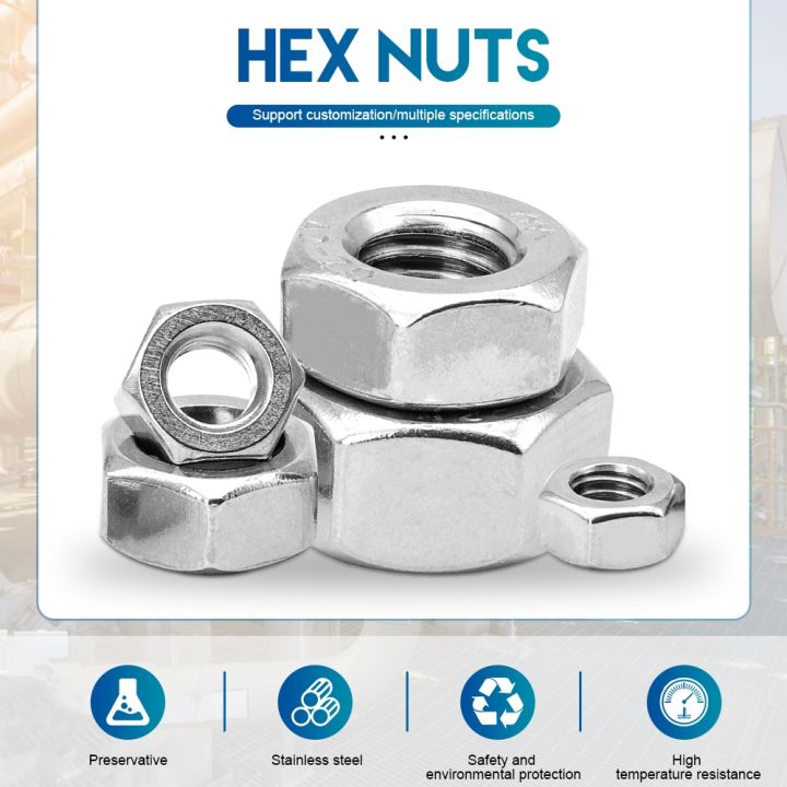hexagon-hex-nuts-metric-din934-m2-m2-5-m3-m4-m5-m6-m8-m10-m12-m14-m16-m18-m20-m22-m24-carbon-steel-stainless-steel-hex-nuts
