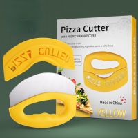 Pizza Cutter Food Chopper Stainless Steel Pizza Cutter Slicer with Protective Sheath Multi Function Pizza Knife Kitchen Tools