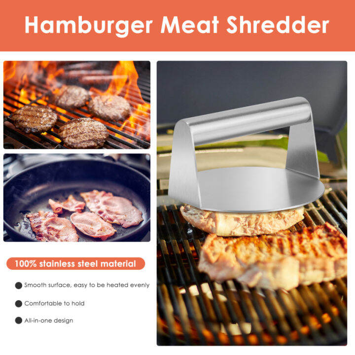 round-high-quality-stainless-steel-burger-smasher-heavy-duty-bacon-grill-burger-press-5-51-inch-round-perfect-for-flat-top-griddle-grill-cooking-steak-paninis-flatbreads-and-sandwiches