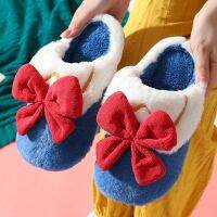 Snow Cotton Slippers And Bow Ins Fugitive
