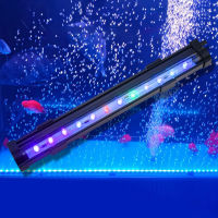 Tongpudi®ตู้ปลาโคมไฟที่มีสีสันเพิ่มออกซิเจน Bubble ไฟ LED กันน้ำโคมไฟตกแต่งสำหรับ Aquarium: