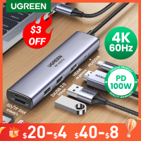 UGREEN USB C HUB Type-C to HDMI Adapter 4K60Hz 30Hz PD100W SD TF Dock USB-C 3.1 Splitter for MacBook iPad Pro Huawei USB 3.0 HUB-wcqre7872