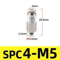 LJLJ-1pcs Vpc/spc Pneumatic Check Valve 4mm 6mm 8mm 10mm 12mm Push In One Way Non Return Adapter