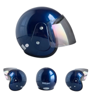 Mũ bảo hiểm trùm 3 4 đầu siêu đẹp - BKtec - BK19 màu xanh than bóng