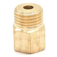 Brass Reducer Hex Head M10x1mm Female to 1/4 BSP Male Thread Reducing Bush adapter Fitting for Pressure gauge