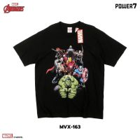 Power 7 Shop เสื้อยืดการ์ตูน ลิขสิทธ์แท้ ลาย MARVEL COMICS  T-SHIRTS (MVX-163)