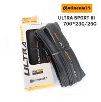 ยางนอกจักรยาน Continental Ultrasport III  ยางนอกเสือหมอบขอบพับ ขนาด 700*23C และ 700*25C  ราคา/1เส้น