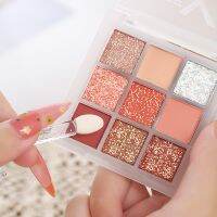 ♠ Nude Matte Waterproof Eyes Makeup Glitter Eyeshadow Palette Red Matte Shiny Pigment Eye Shadow for Eyes Women Beauty Cosmetics