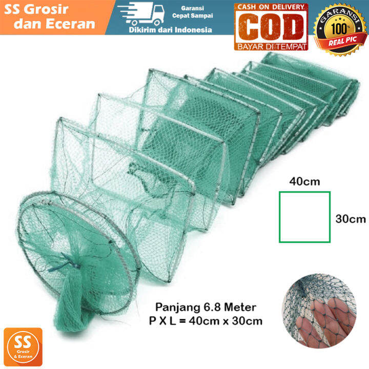 Jaring Bubu Naga 6.8 Meter Kagawa Fishing Net Jala Udang Ikan Kepiting