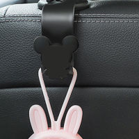 3PCS Car Back Seat Headrest Hook Hanger Storage Organizer สไตล์น่ารักสำหรับเสื้อโค้ทร่มกระเป๋าถือแท็บเล็ต