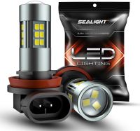 2021Sealight H11 LED Fog Light 2pcs 2400Lm 5202 H8 H9 H10 9006 HB4 H16 Auto Fog Bulbs 6000K 3000K 12V 360 Degree Car LED Fog Lamp